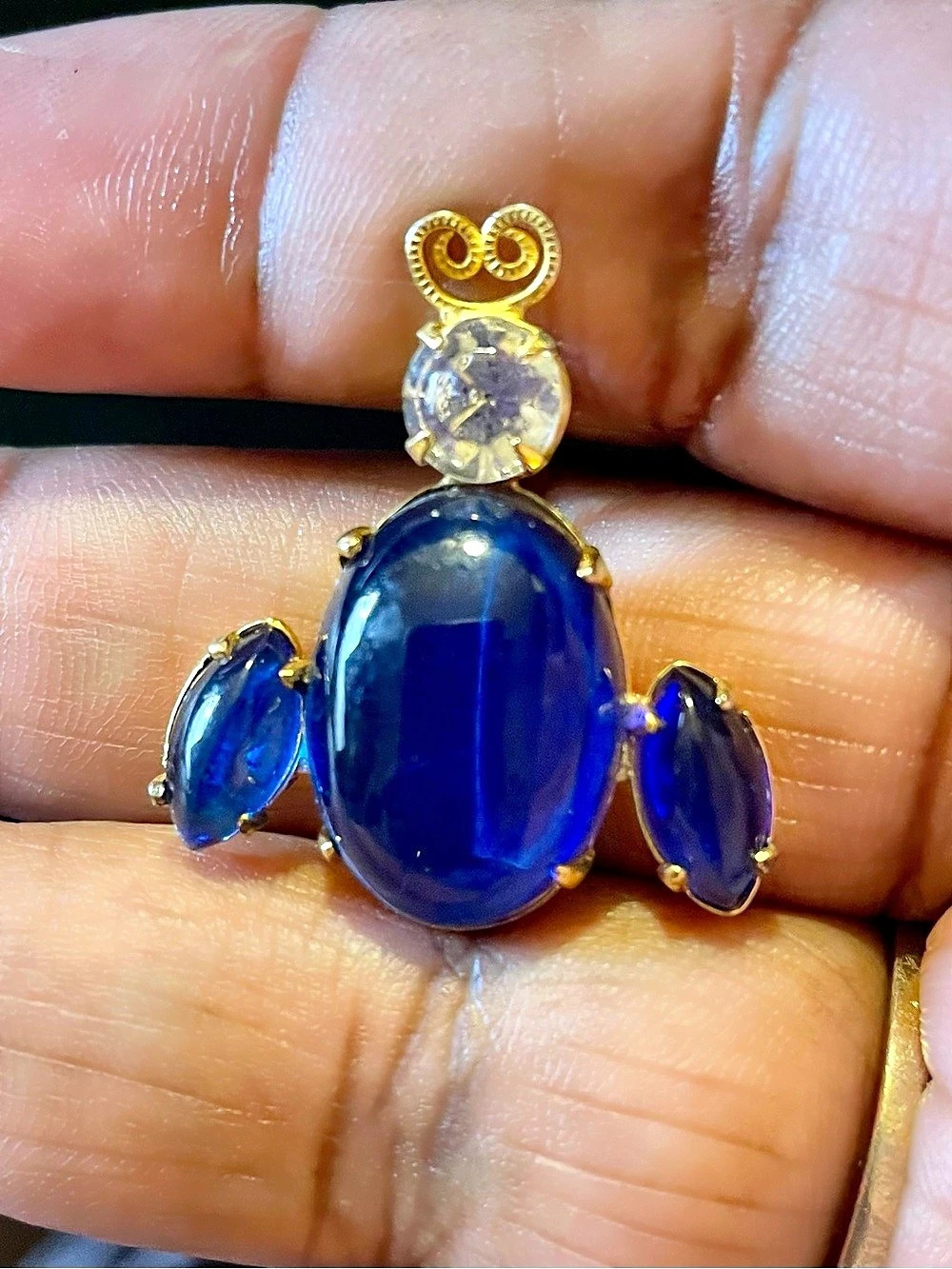 Blue Beetle Jelly Belly 24Brooch Like New